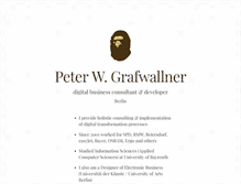 Tablet Screenshot of peter-grafwallner.de
